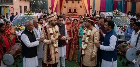 Muzaffarnagar: एक दुल्हन, एक मंडप…लेकिन अपनी-अपनी बारात लेकर पहुंच गए दो ‘दूल्हे’… मौके पर पहुँची पुलिस तो हुआ चौंकाने वाला एक और खुलासा IMG 20260409 190524