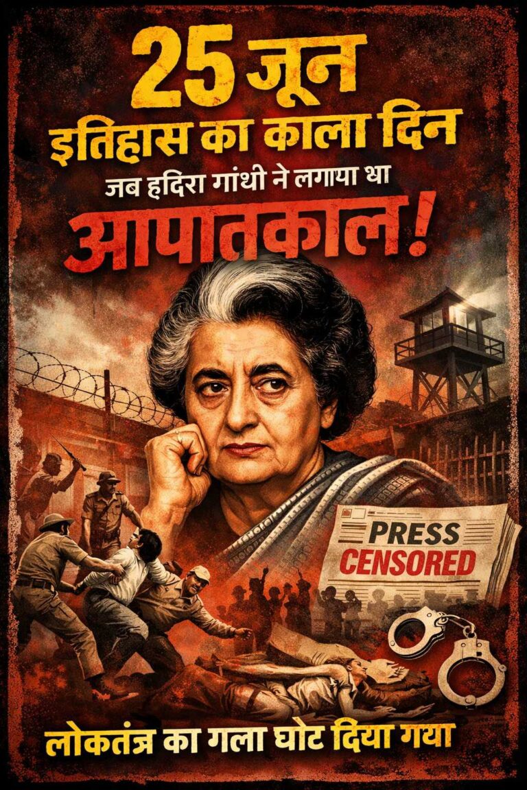 25 जून : इतिहास का काला दिन जब इंदिरा गांधी ने लगाया था आपातकाल..! मीसाबंदी रामबाबू अग्रवाल की जुबानी पूरी कहानी Compress 20260618 084127 7873