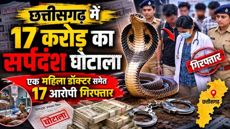 छत्तीसगढ़ में 17 करोड़ का सर्पदंश घोटाला ! ‘डायमंड सिंडिकेट’ का पर्दाफाश, अब तक 17 आरोपी गिरफ्तार, पढ़िए दिमाग को हिला देने वाली खबर Compress 20260722 025658 8763