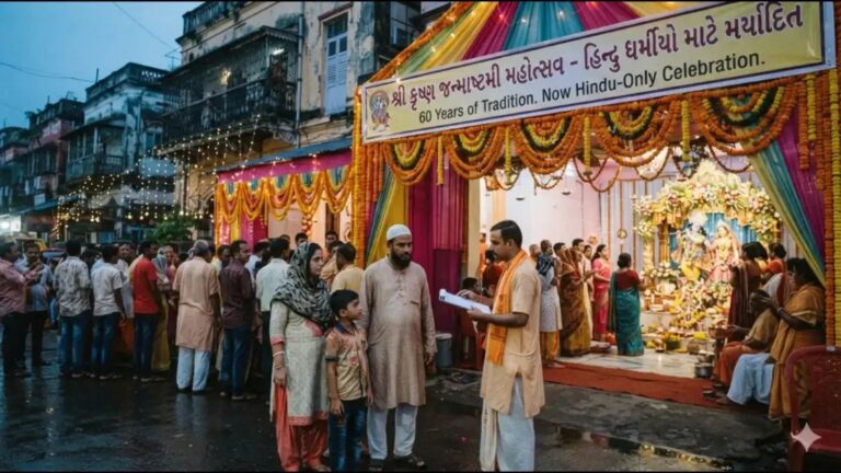 6 दशक पहले मुस्लिम शख्स ने की थी शुरुआत, समिति में थे आधे मुसलमान, अब पहली बार Only Hindu हुआ कोलकाता का यह जन्माष्टमी उत्सव n7254091141788324159994aae55d0ae990a7accc724a9b92539aef1518c5d64fe16f4d21c9a2d2f35cc251