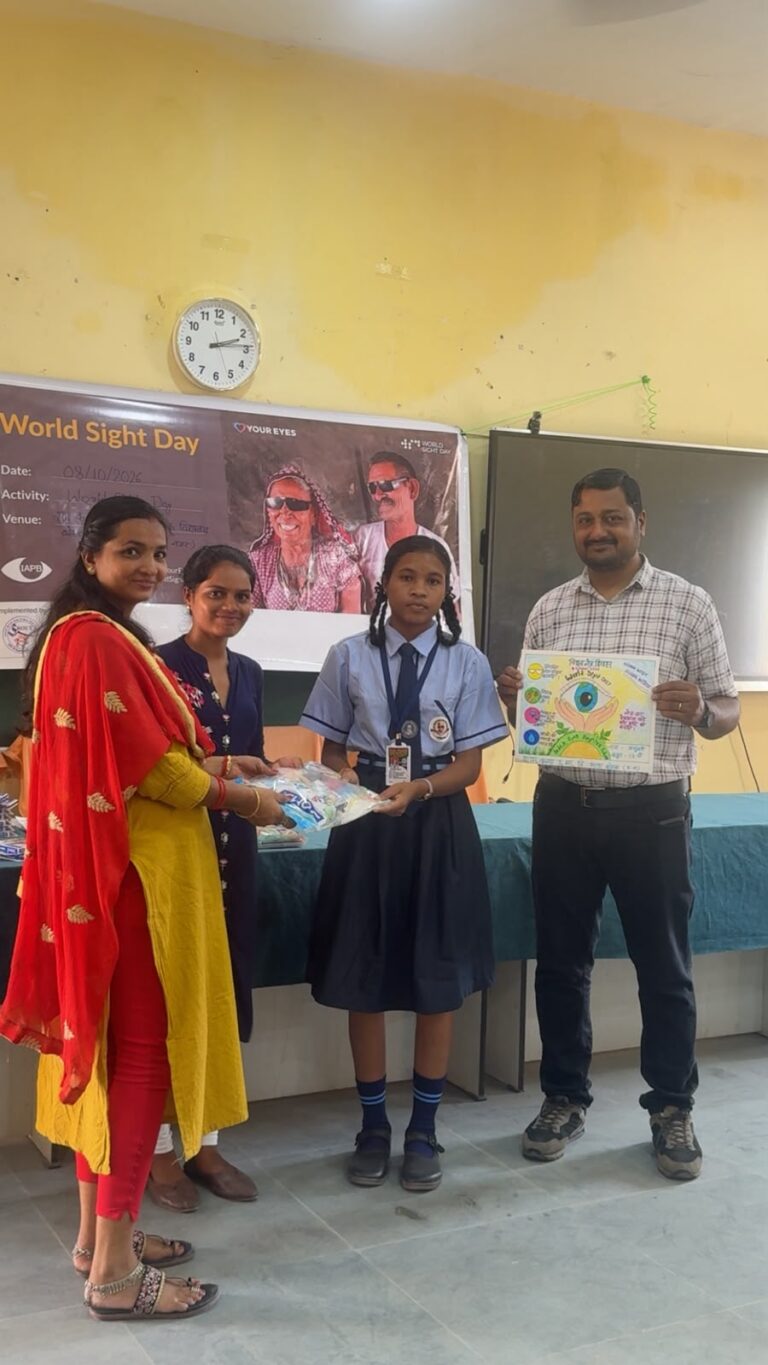 विश्व दृष्टि दिवस पर विद्यार्थियों को दिया नेत्र स्वास्थ्य का संदेश : “अपनी आंखों से प्यार करें” थीम पर जागरूकता कार्यक्रम एवं चित्रकला प्रतियोगिता आयोजित IMG 20261009 WA0033